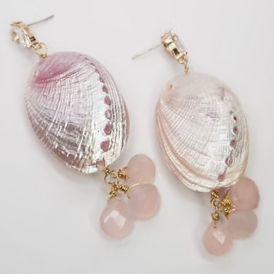 Pink Abalone Earrings