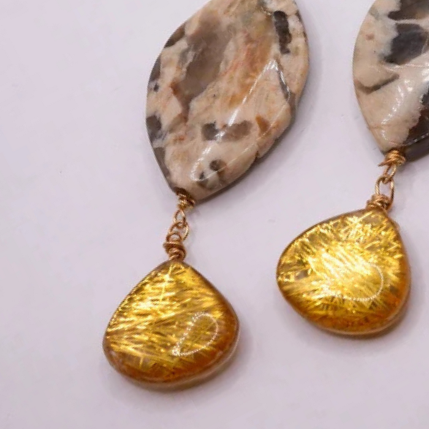 Zebradorite Drop Earrings