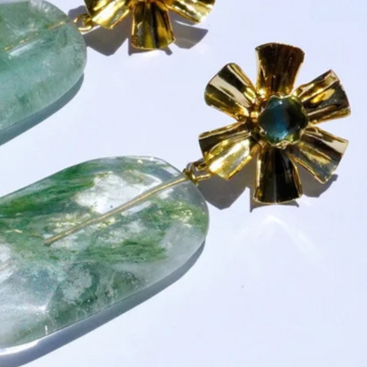Moss Agate Earrings