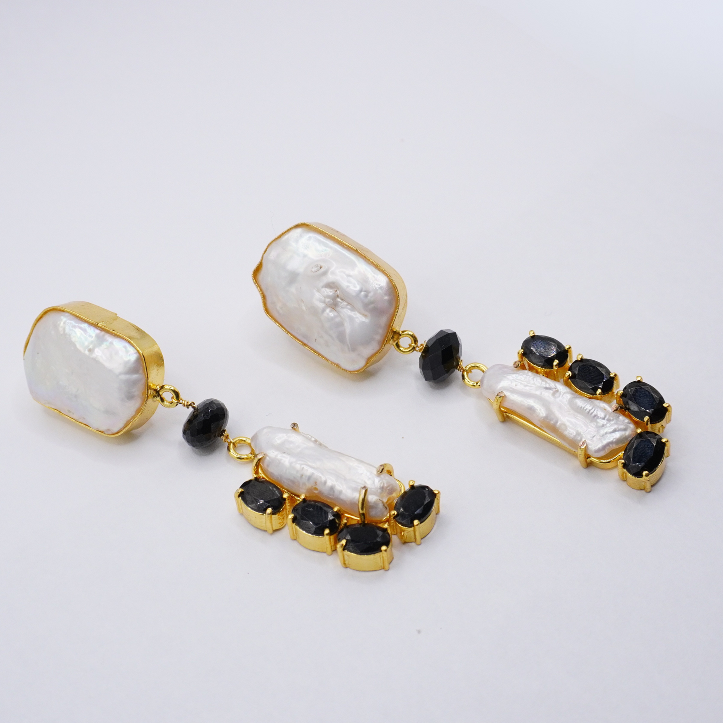 Midnight Pearl Drop Earrings