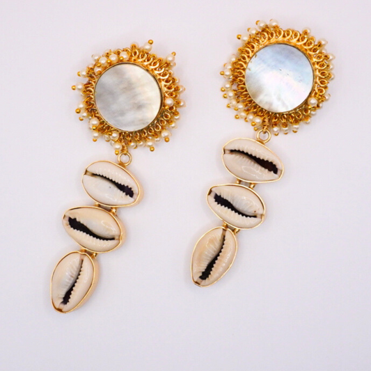 Mother of Pearl Shell Earrings