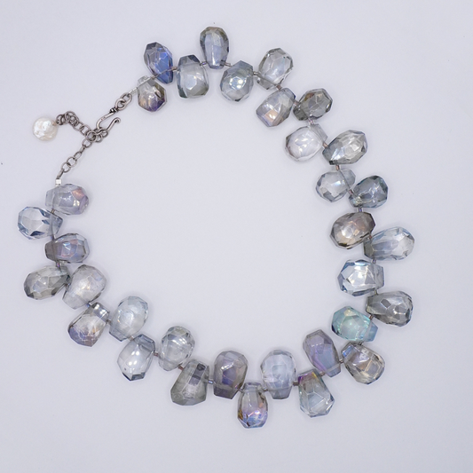 Mystic White Topaz Collar Necklace