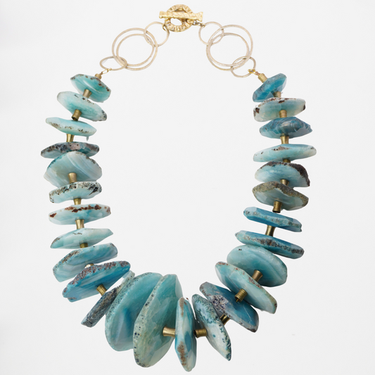 Sliced Agate Necklace