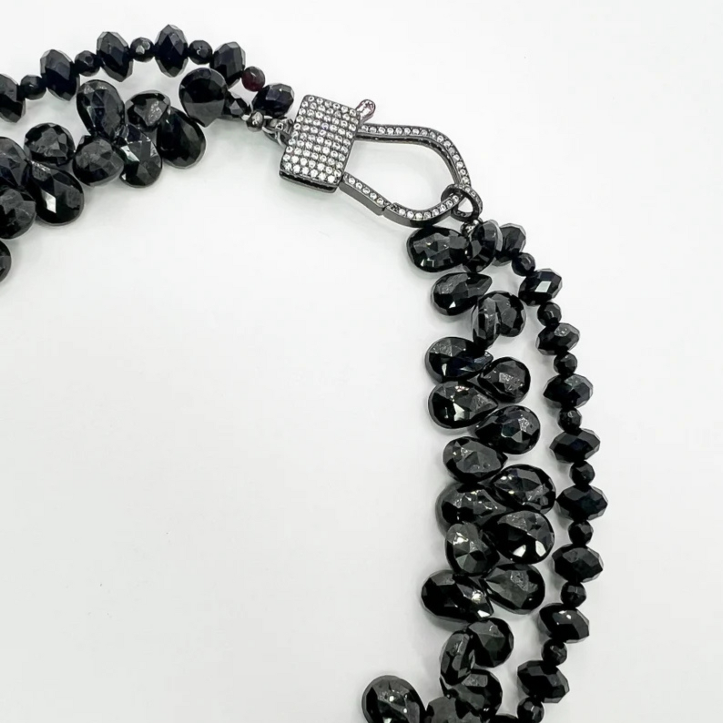 Layered Black Spinel Necklace