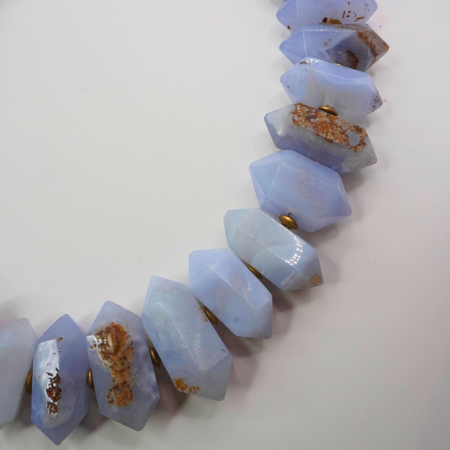 Blue Chalcedony Collar Necklace