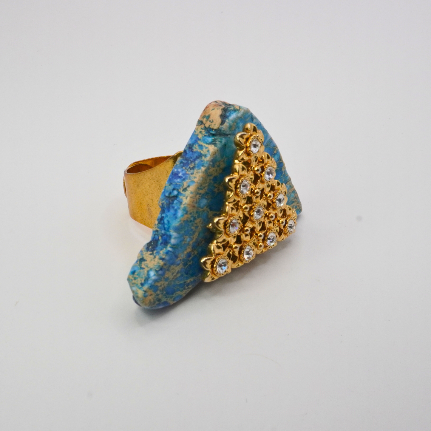 Blue Agate Ring