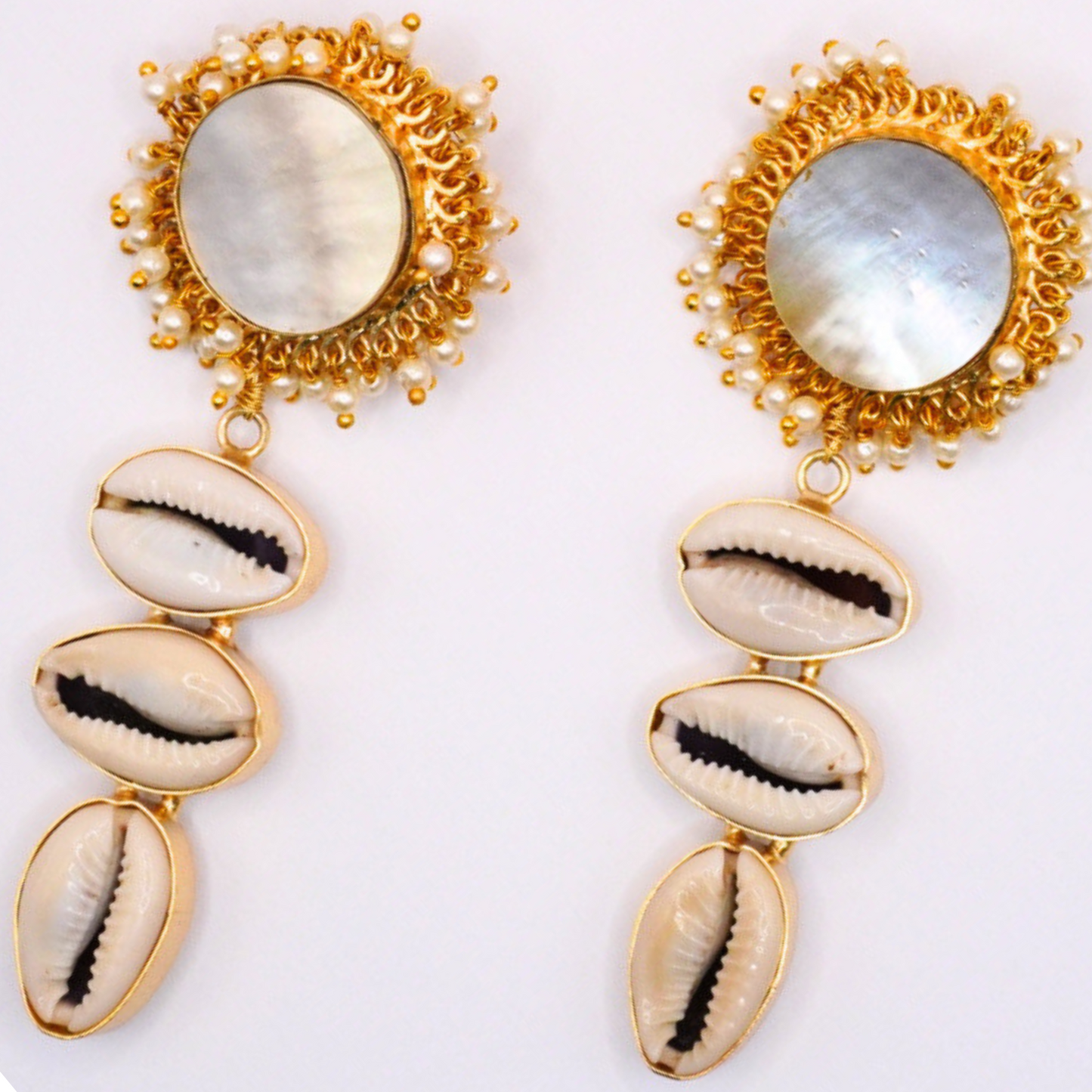 Mother of Pearl Shell Earrings
