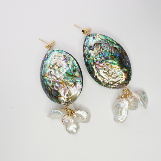 Natural Abalone Earrings