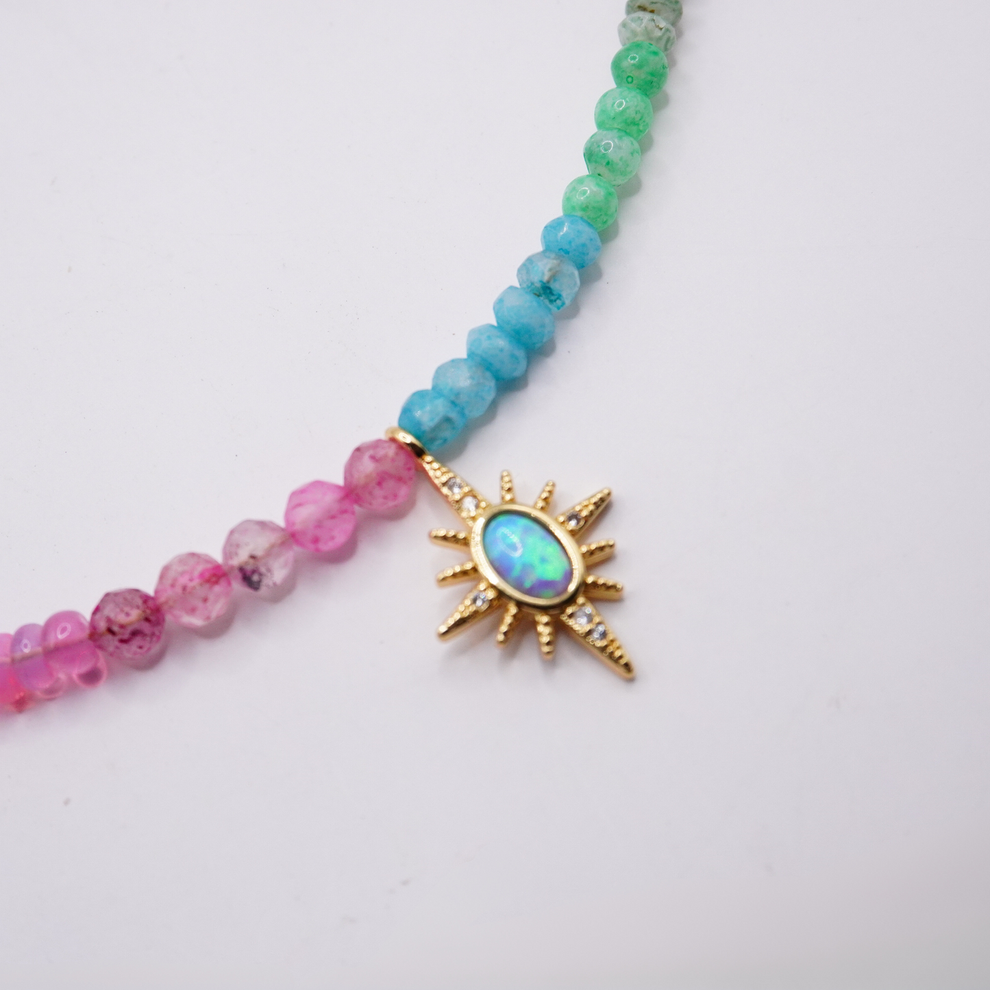 Ethiopian Opal and Moonstone Necklace