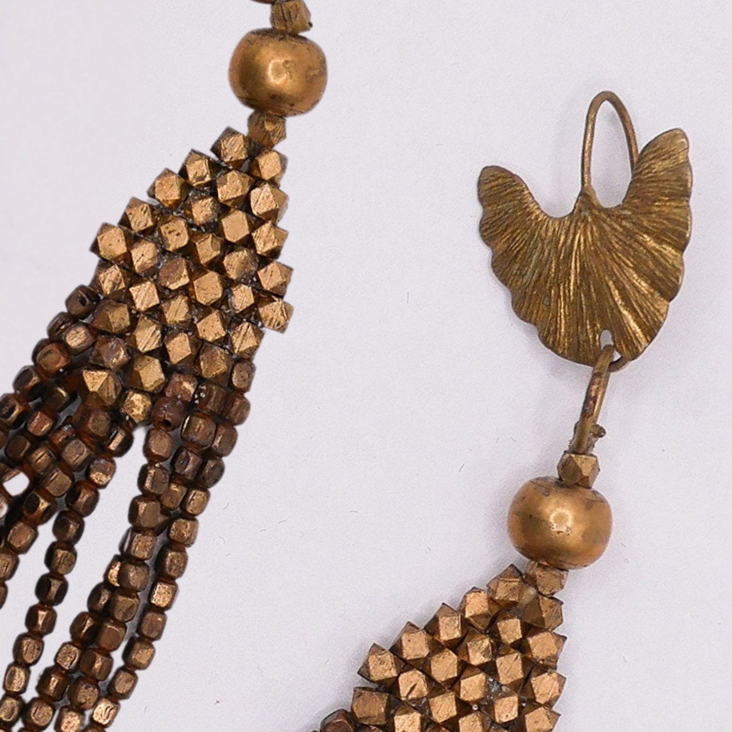 Gold Tibetan Earrings