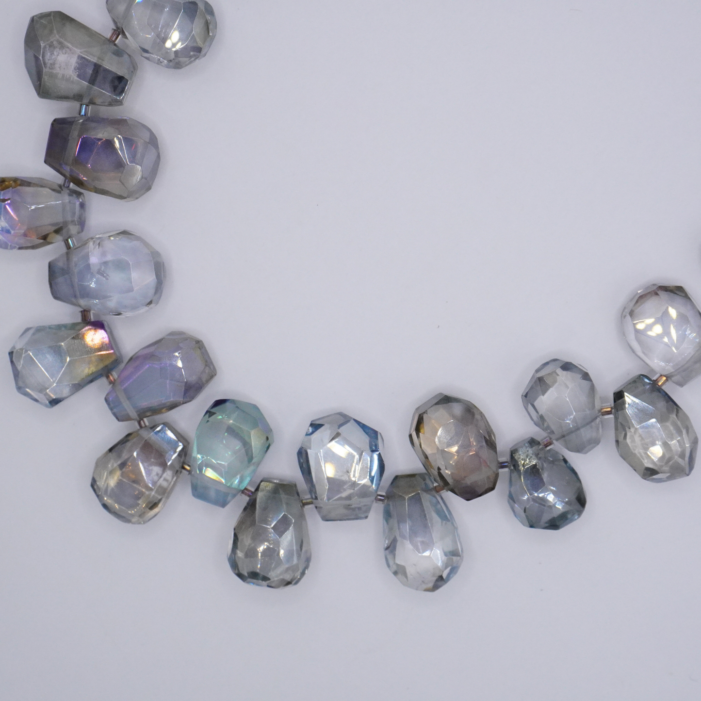 Mystic White Topaz Collar Necklace