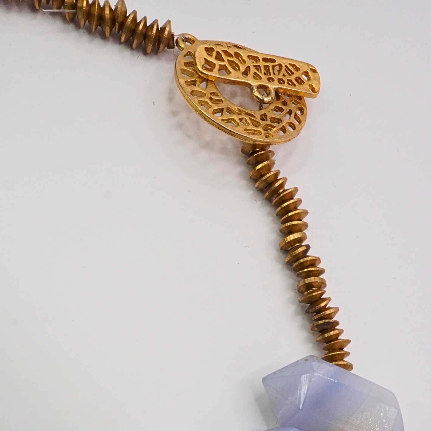 Blue Chalcedony Collar Necklace