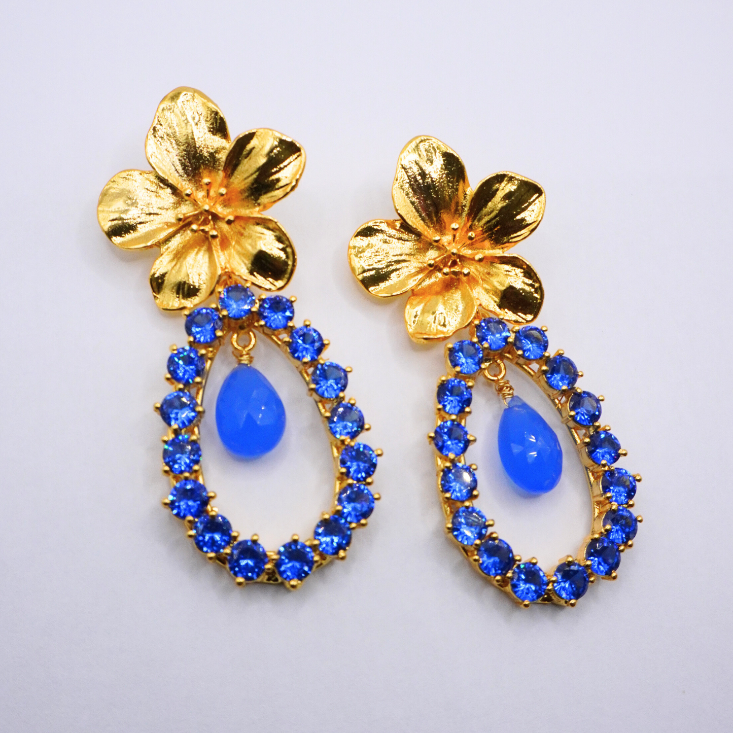Blue Bloom Earrings