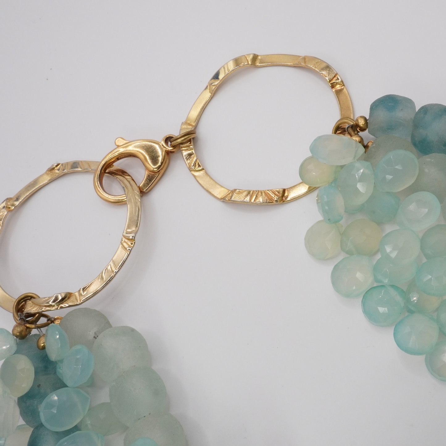 Sea Glass & Chalcedony Necklace