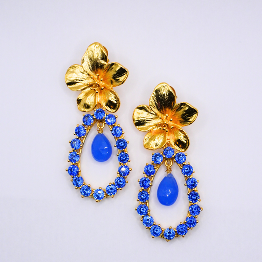 Blue Bloom Earrings