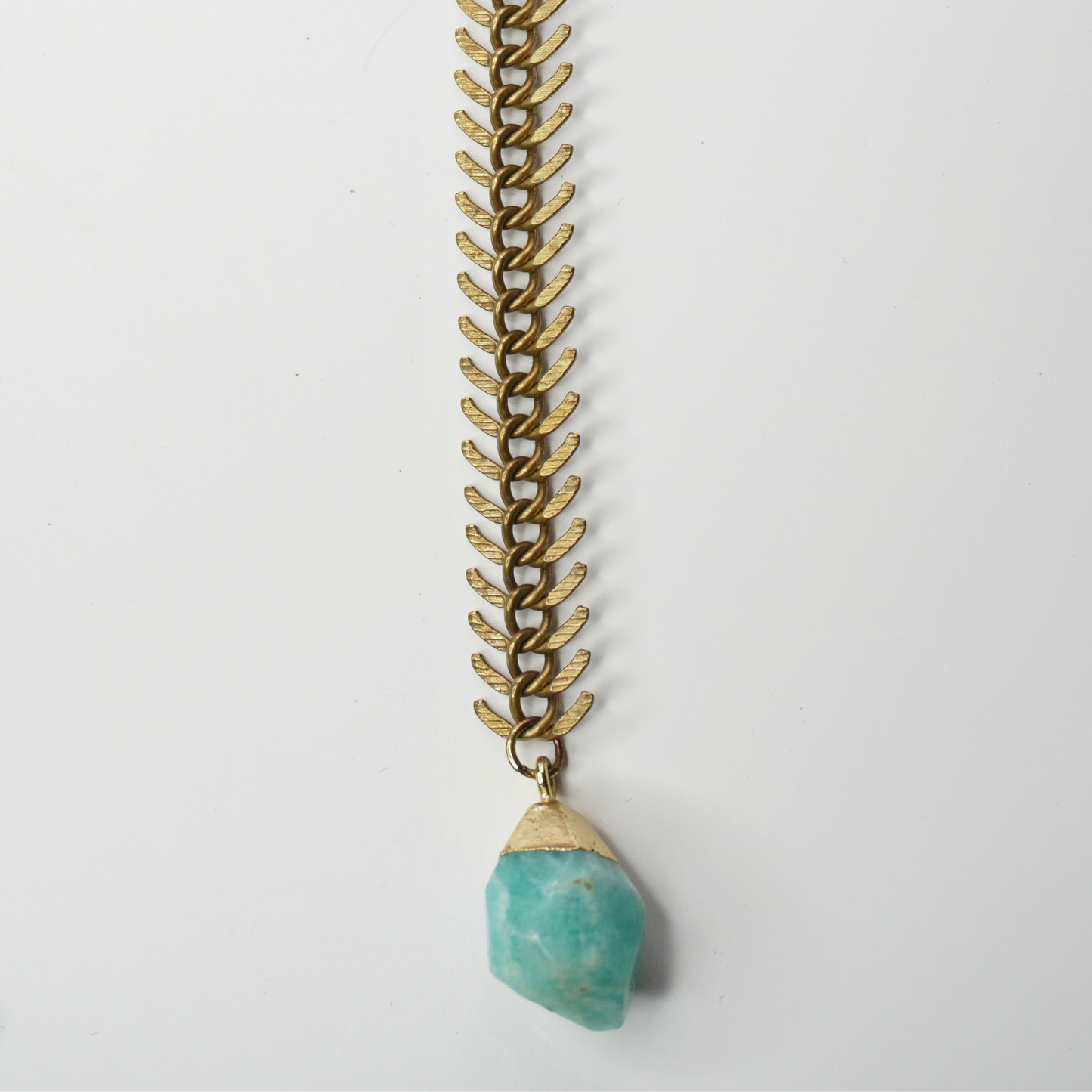 Brass & Amazonite Choker