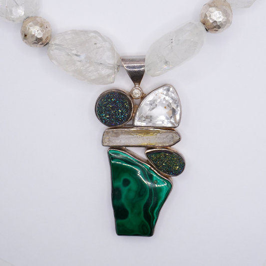 Malachite Pendant Necklace