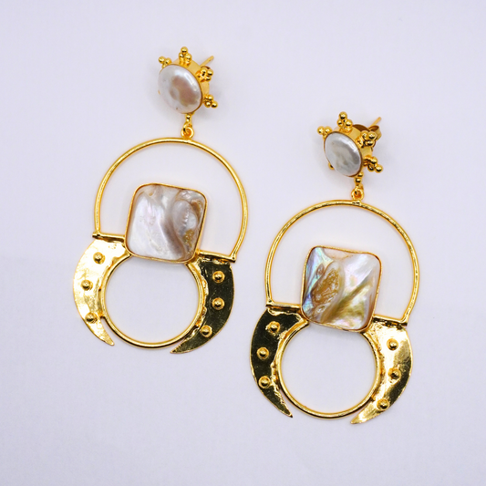 Celestial Pearl Earrings