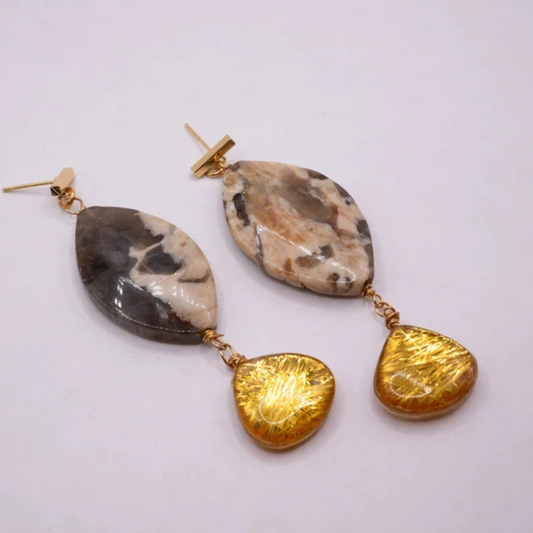 Zebradorite Drop Earrings