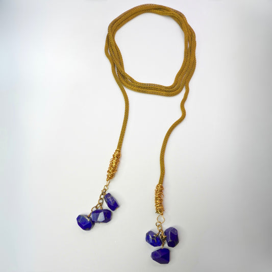 Lapis Lazuli Wrap Necklace