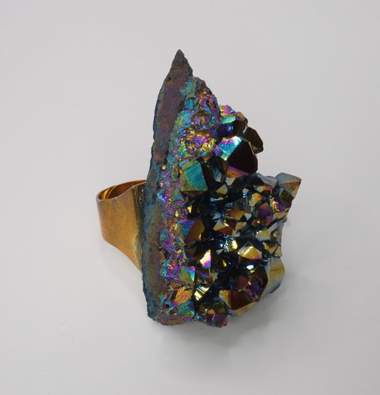 Rainbow Quartz Ring