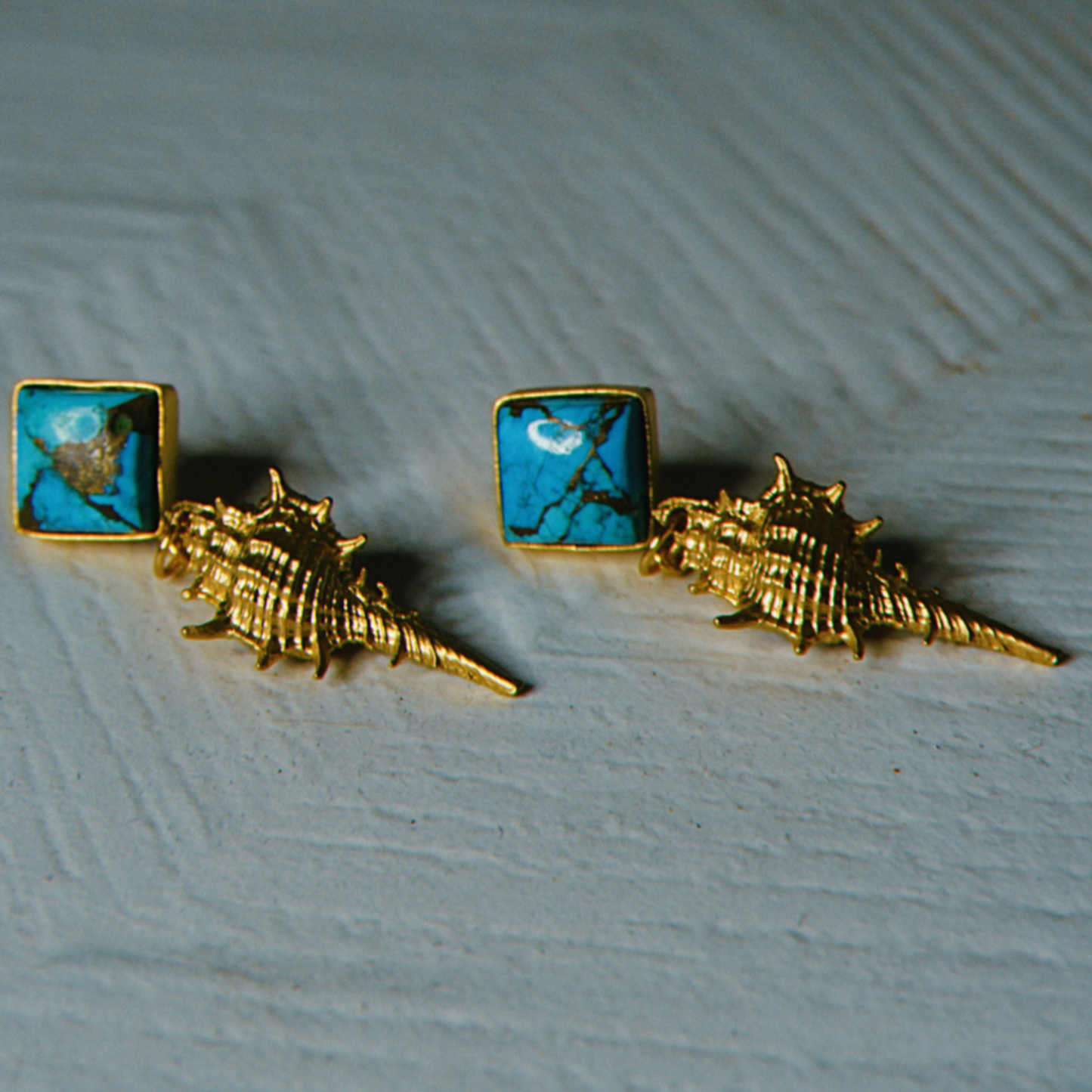 Turquoise Tide Drop Earrings