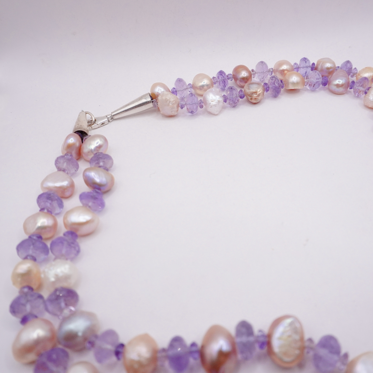 Amethyst and Pearl Necklace