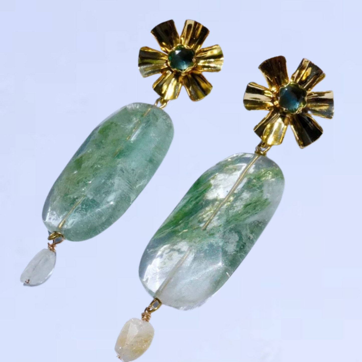 Moss Agate Earrings