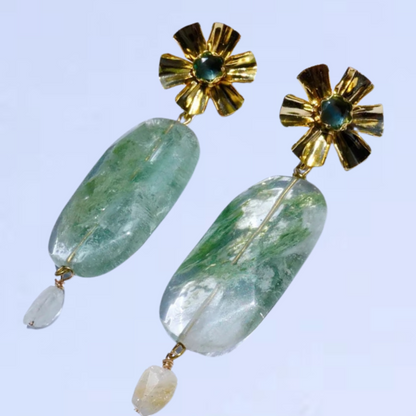 Moss Agate Earrings
