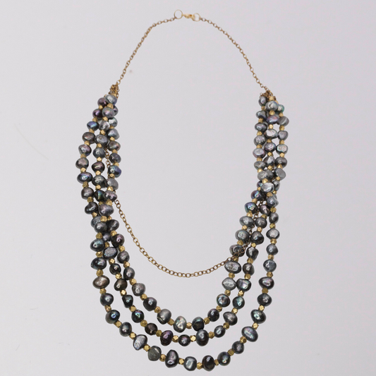 Purple Pearl Necklace