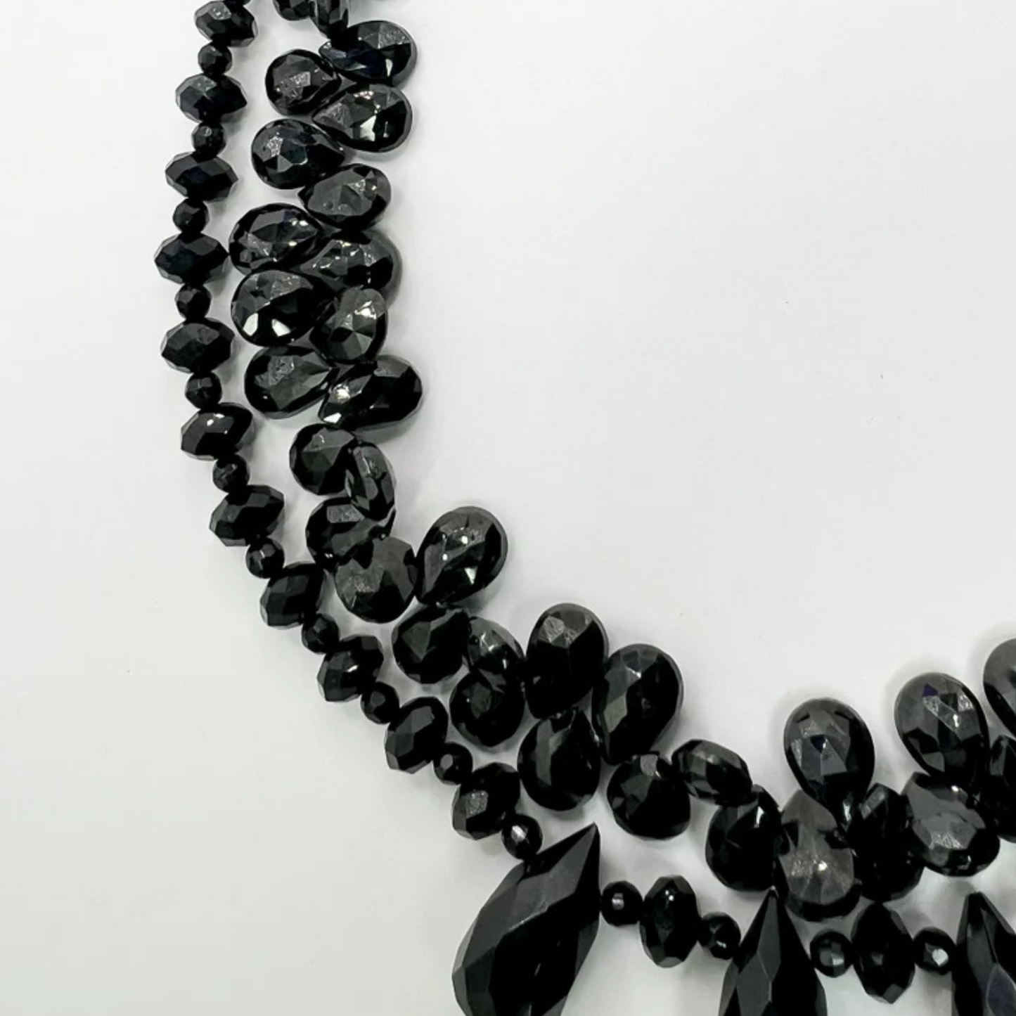 Layered Black Spinel Necklace