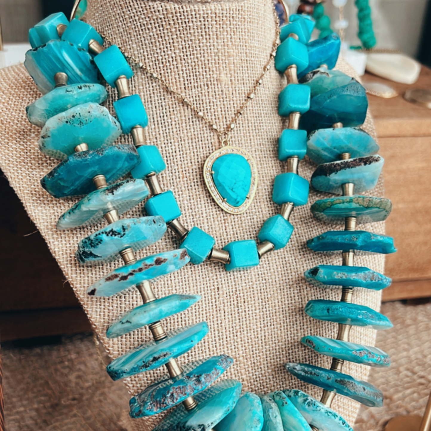 Dyed Jade Necklace