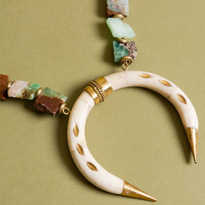 Square Chrysoprase Necklace