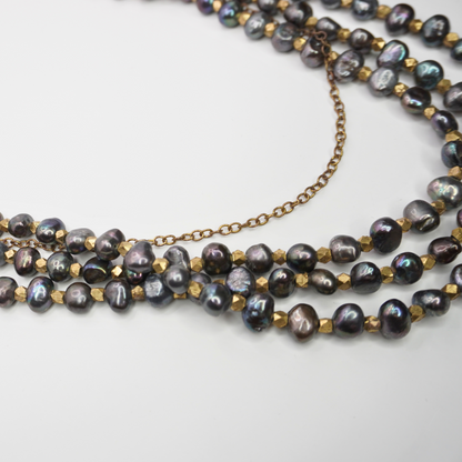 Purple Pearl Necklace