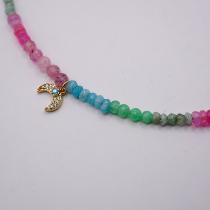 Ethiopian Opal and Moonstone Necklace