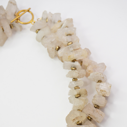 Raw Quartz Layered Necklace