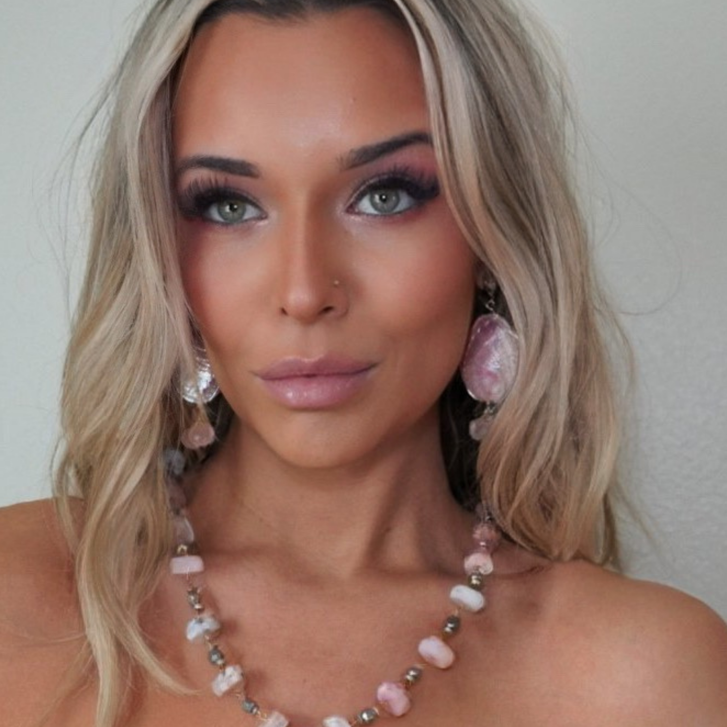 Pink Abalone Earrings