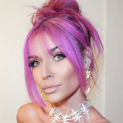 Pink and White Pearl Choker Necklace