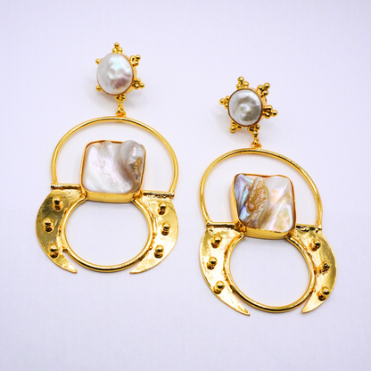 Celestial Pearl Earrings