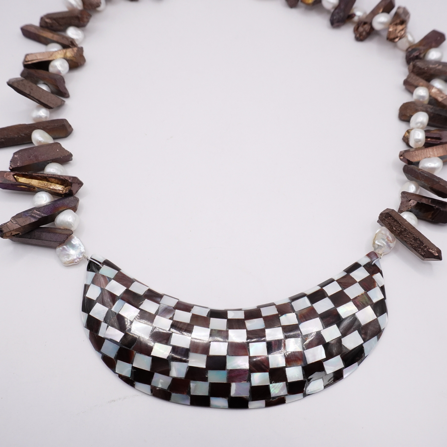 Checkered Shell Necklace