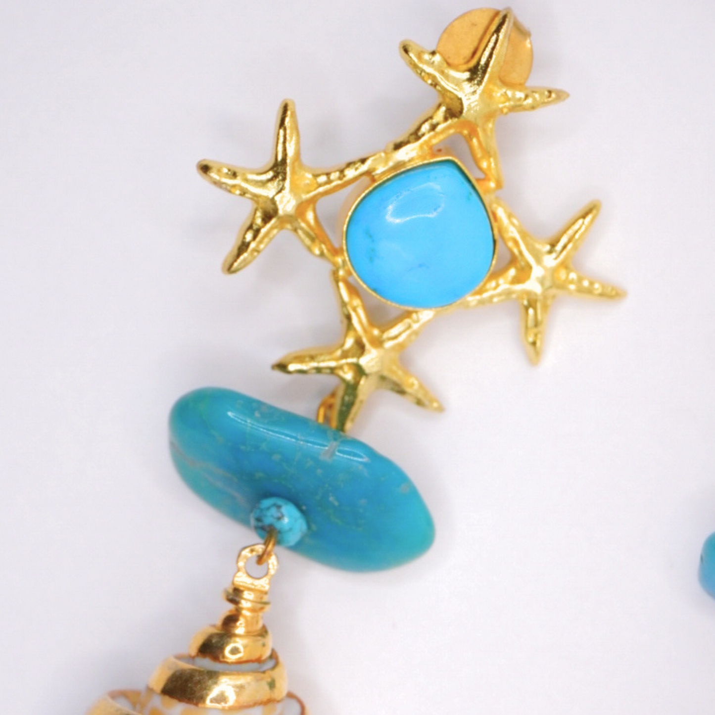 Turquoise Shell Earrings