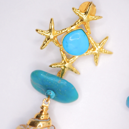 Turquoise Shell Earrings
